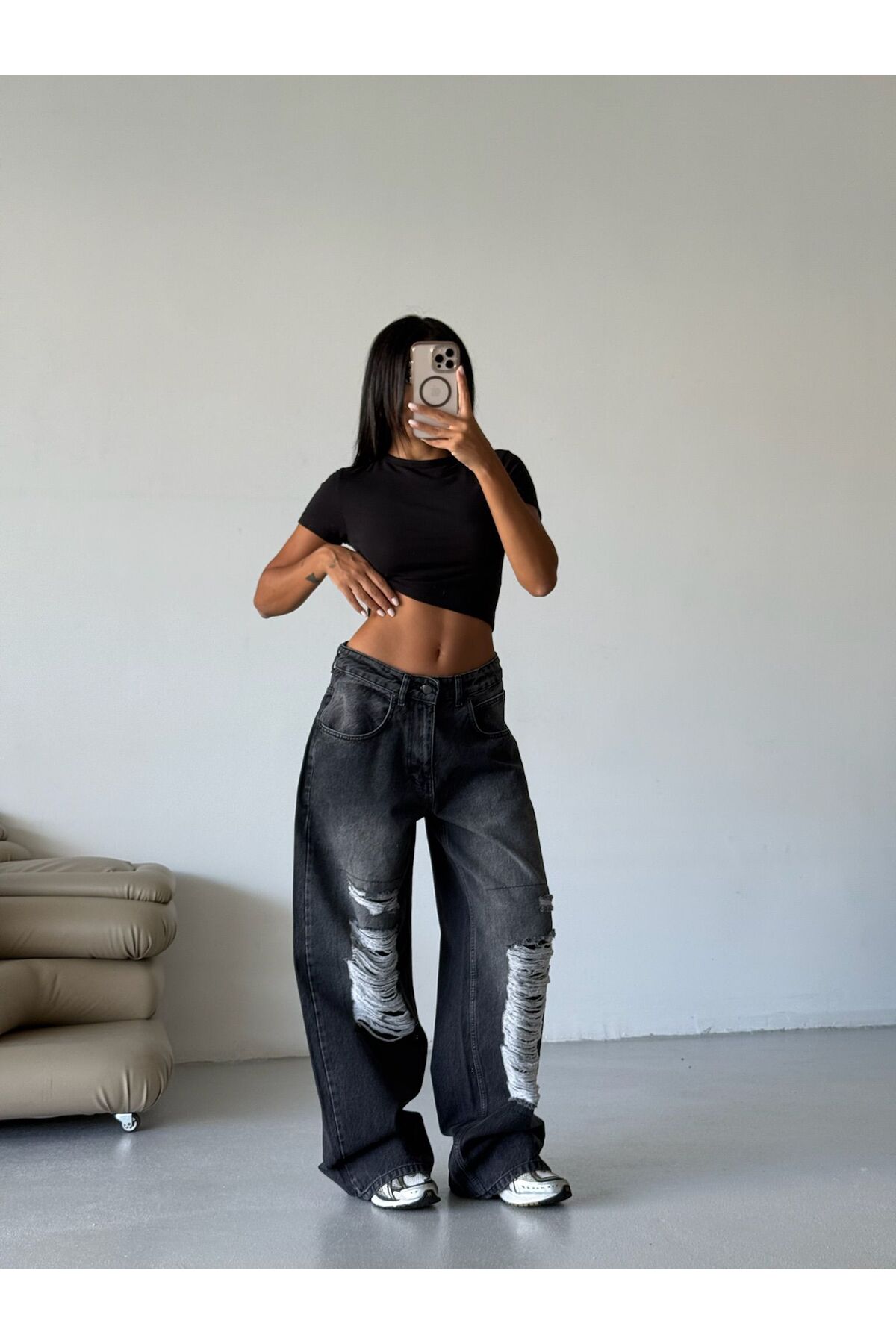 Y2k Unisex Baggy Jean Pantolon Vintage Kot Pantolon Relax