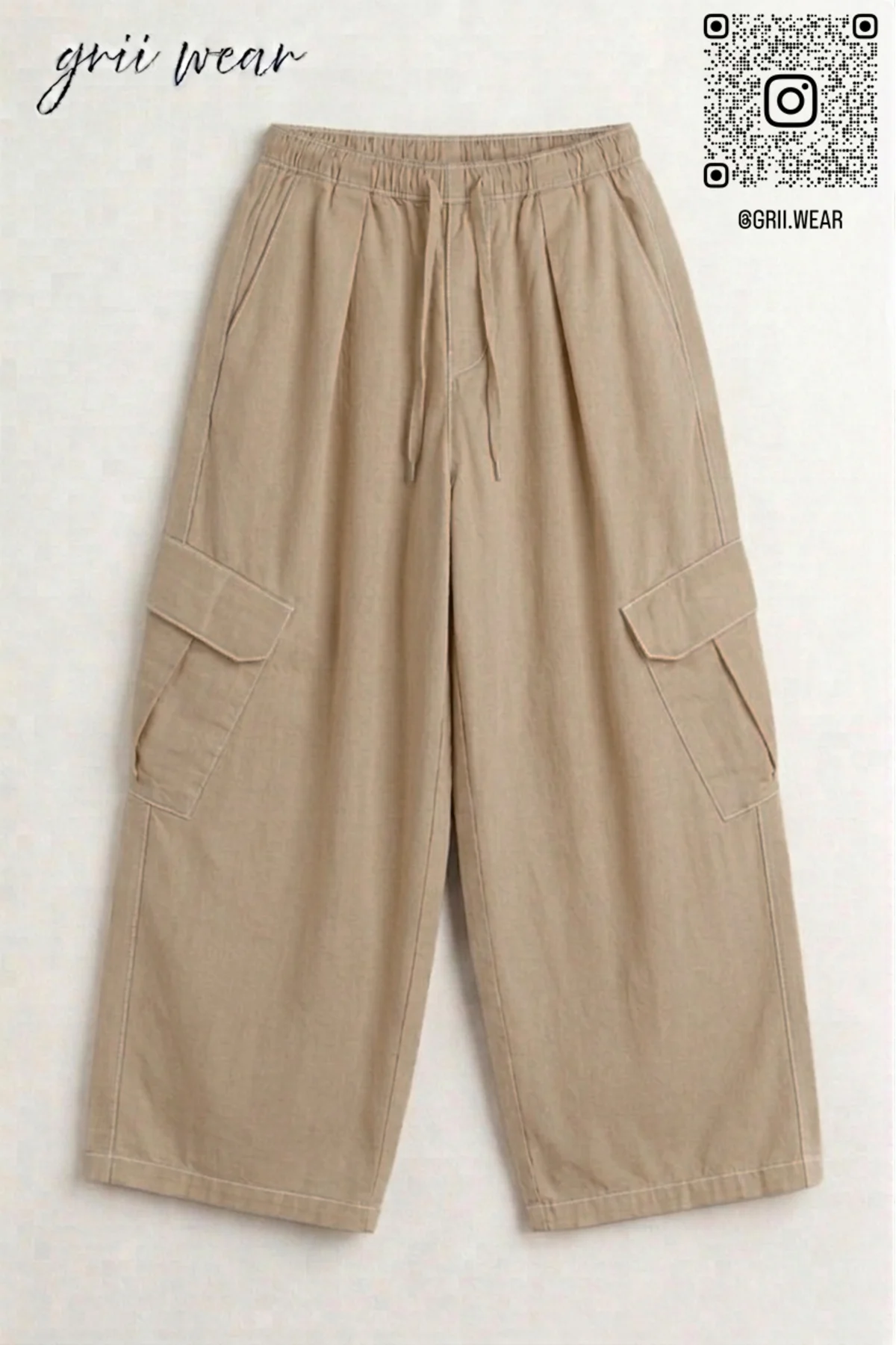Extra Bol Unisex Baggy Kargo Cep Pantolon