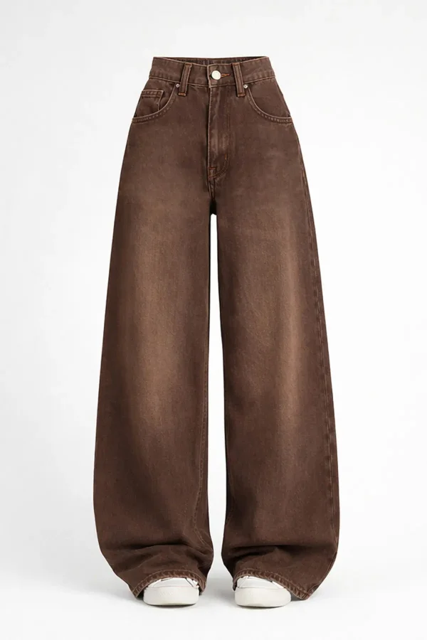 Unisex Baggy Bol Paça Jean Pantolon