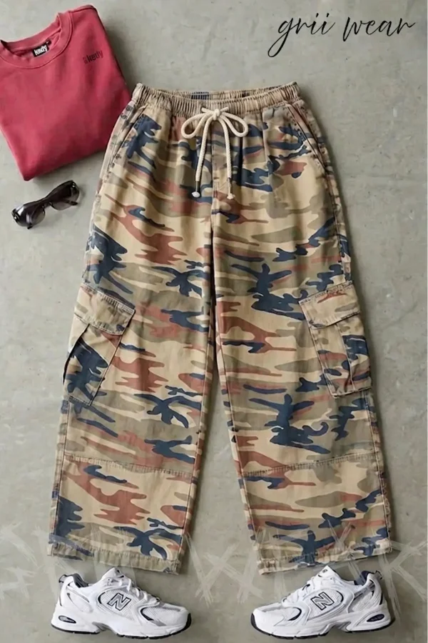 Extra Bol Unisex Baggy Kargo Cep Pantolon