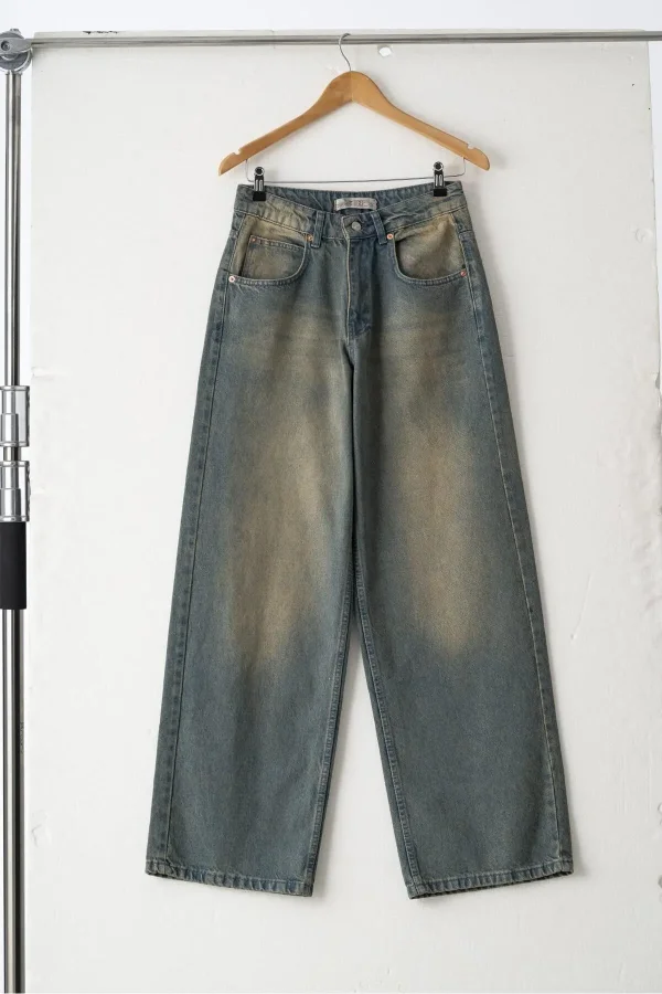 Vintage Yıkama Extra Baggy Jean Bol