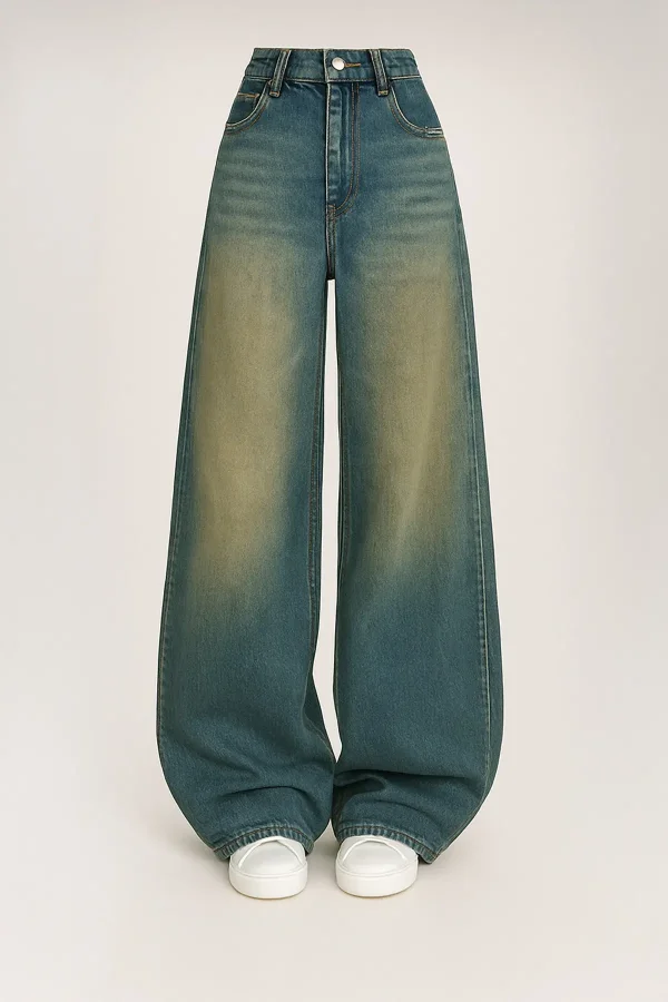 Unisex Bol Relaxed Baggy Jean Pantolon